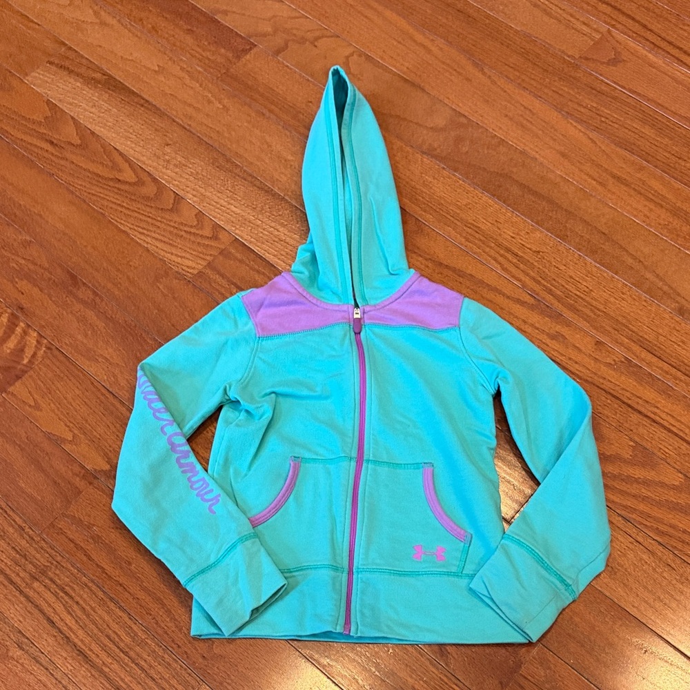Under Armour Kids Turquoise and Lavender Hoodie